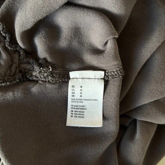 American Eagle  Button Down Top Grunge Soft Grunge 90s Vibe Gray Women's Size M - Picture 7 of 10
